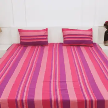 Classic-Lines-Pink-Bedsheet-Main-Image