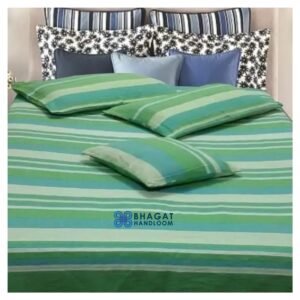 Handloom Striped Khadi Bedsheet